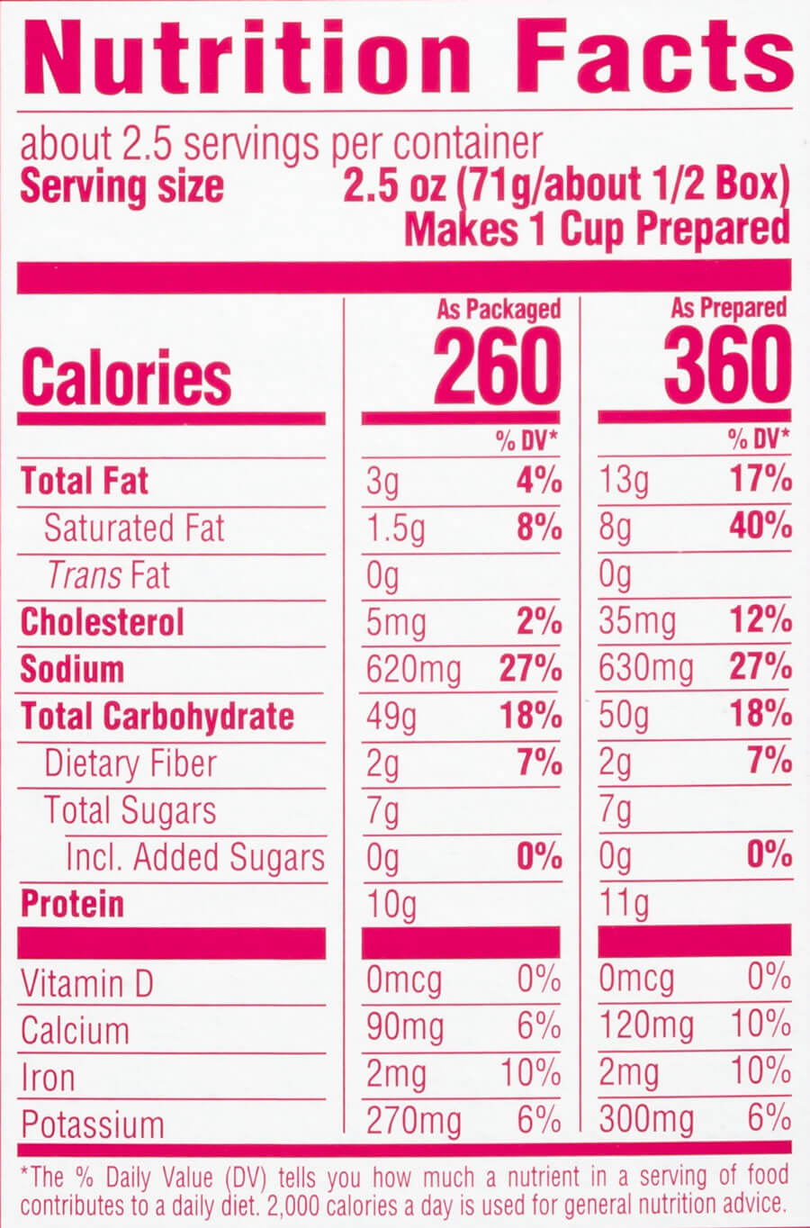 Organic Safari Animal Pasta With Cheese Sauce: Nutritional Information