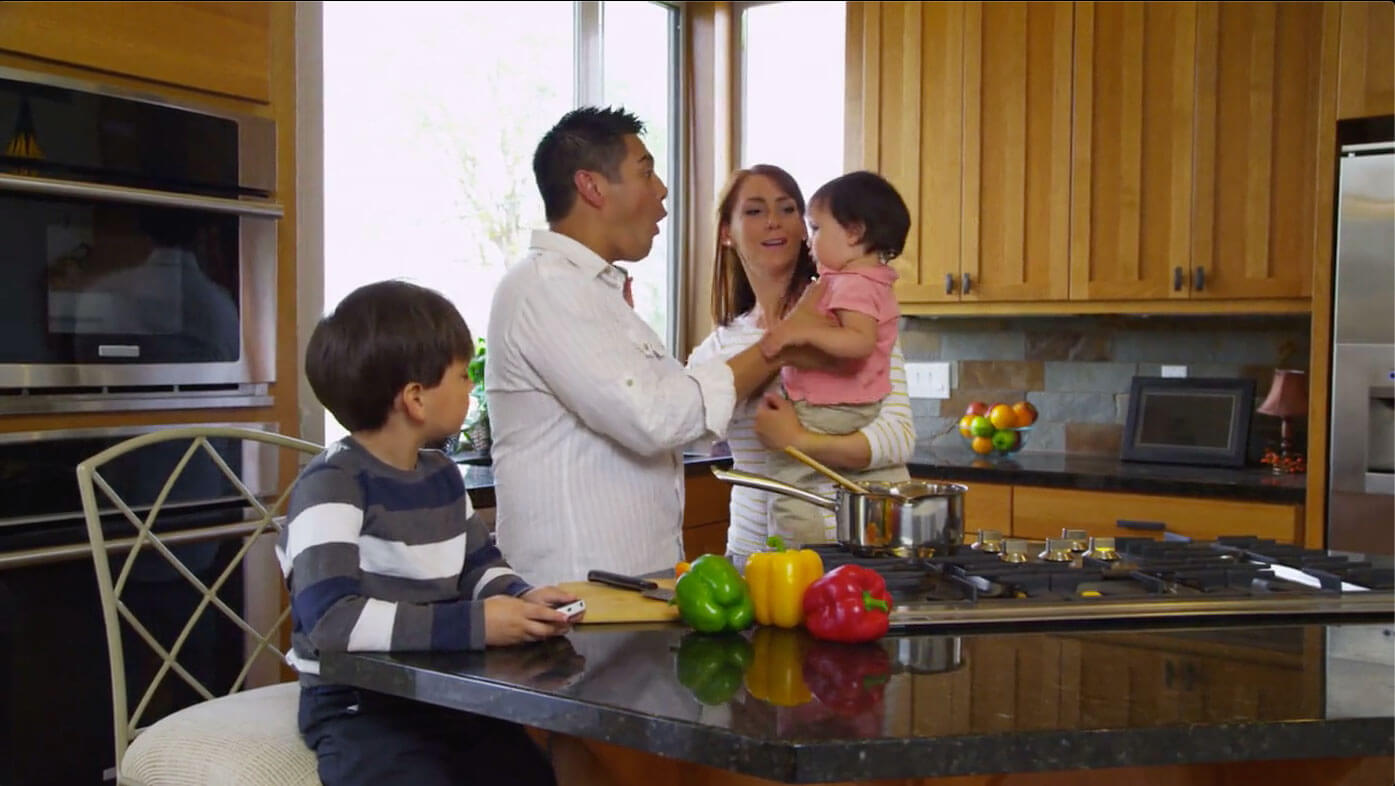 Family In the Kitchen cooking
